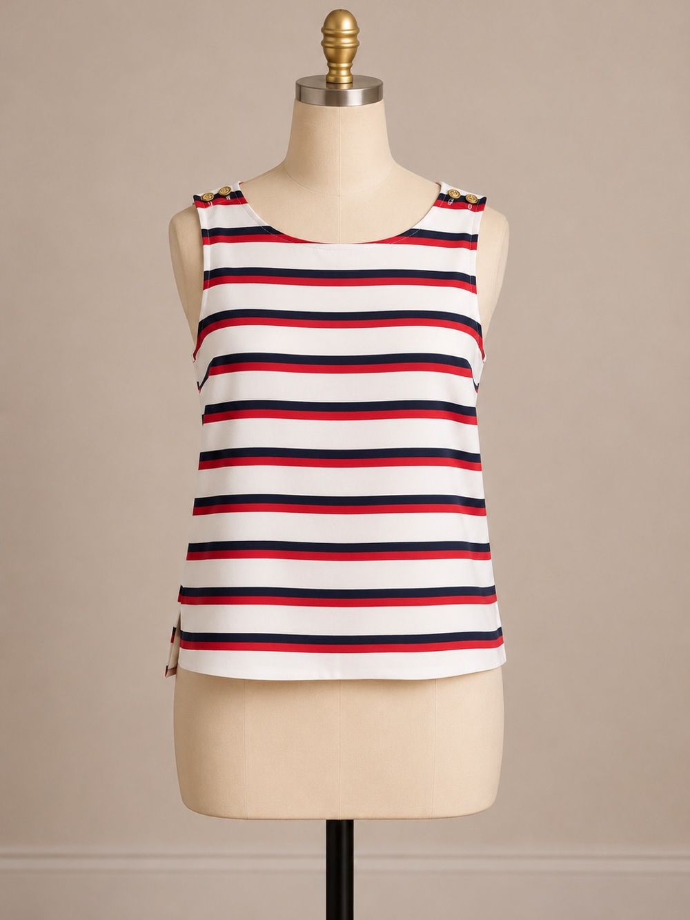 Talbots Sailor Striped Tank Blouse